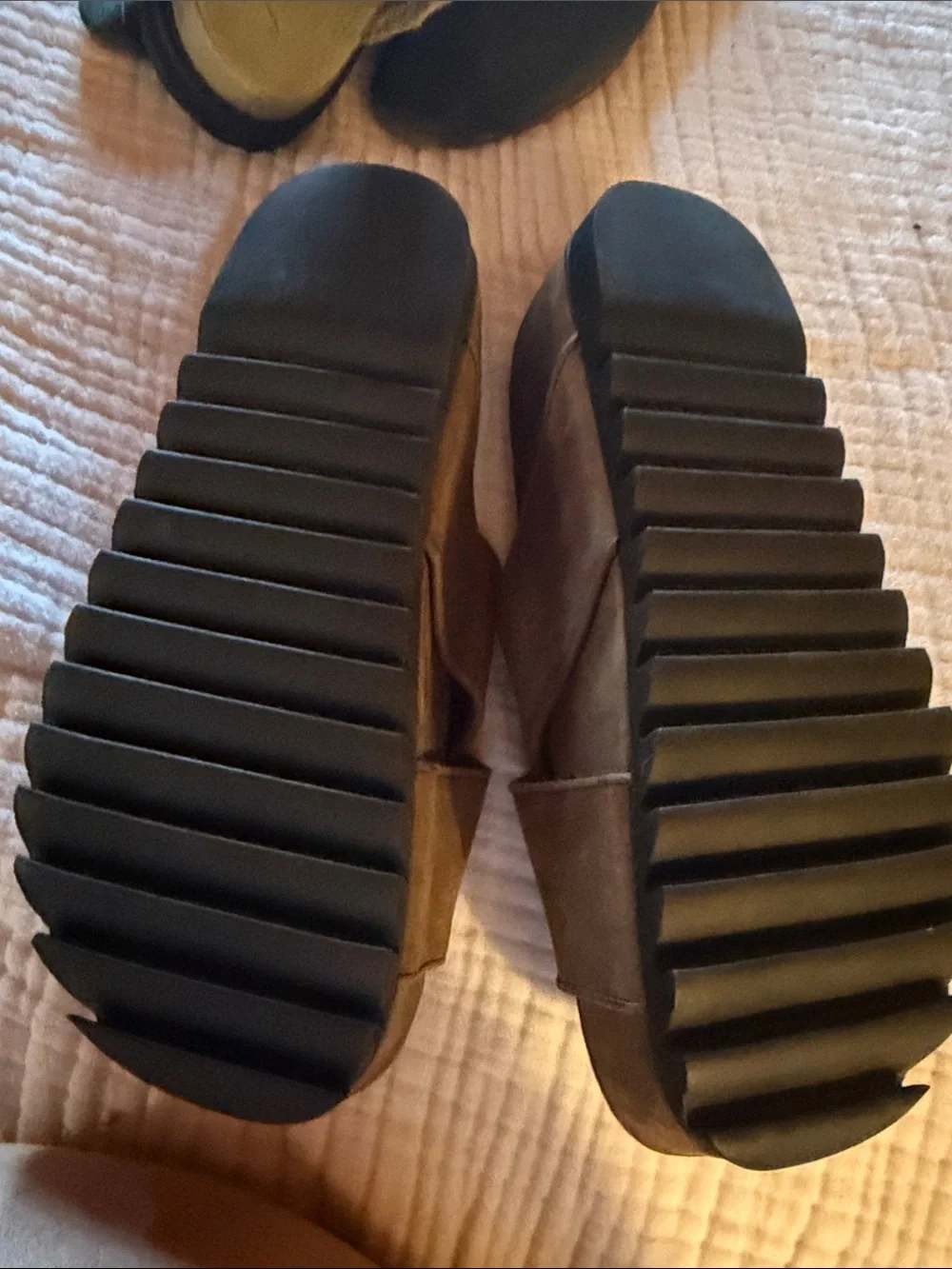 Free People Jeffrey Campbell brown Sandals Gold Logo